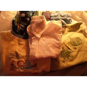 Lot 7 boys sz 24M   3 shorts 3 tops 1 swim trunk
